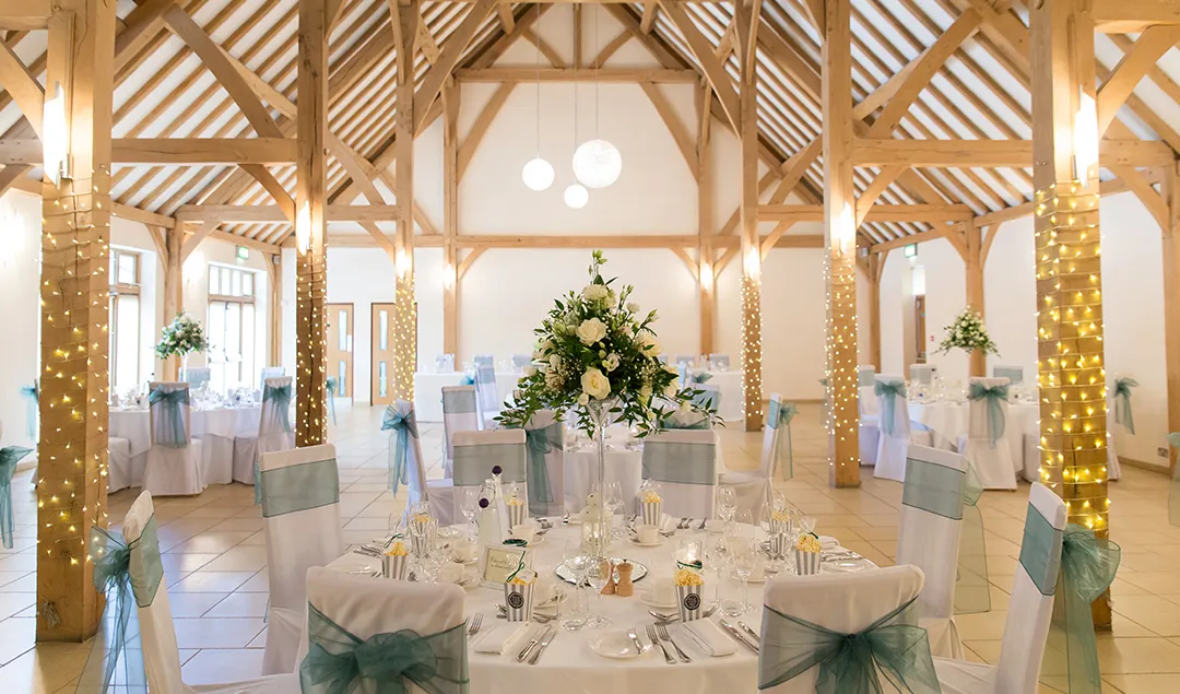 Host your delicious wedding breakfast in the picture perfect Dining Barn at this beautiful Hampshire venue