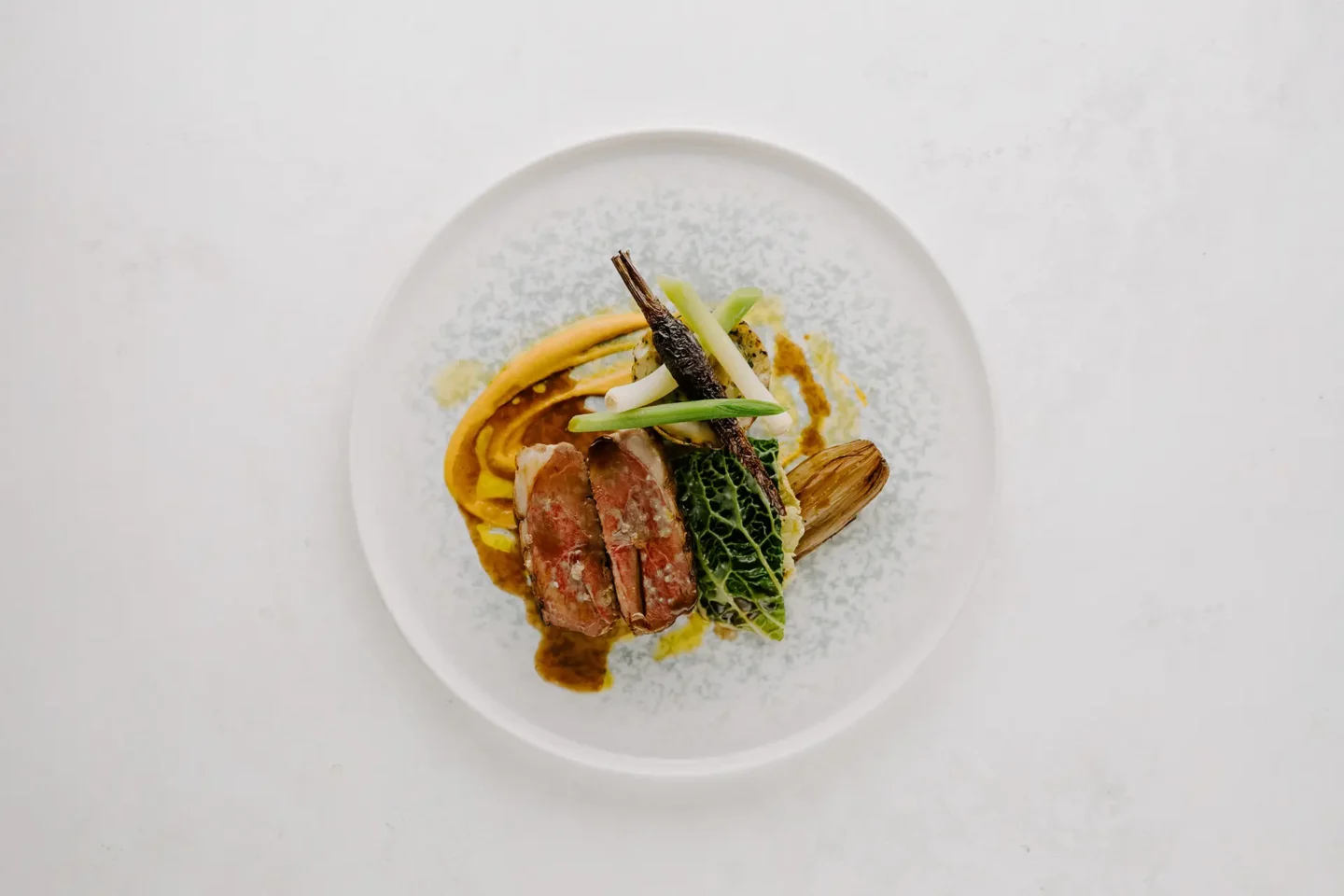 New season lamb rump dish from Rivervale Barn's spring/summer wedding menu