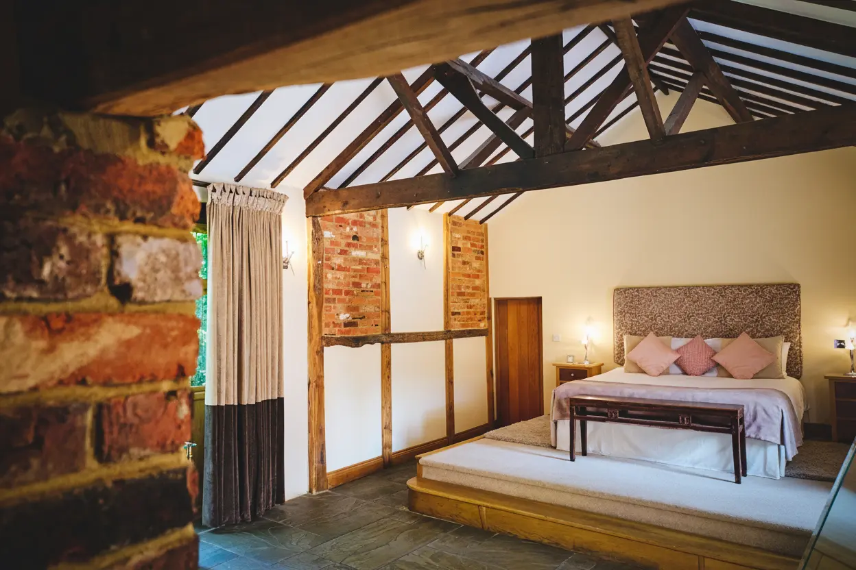 The Cornstore Cottage honeymoon suite at Rivervale Barn