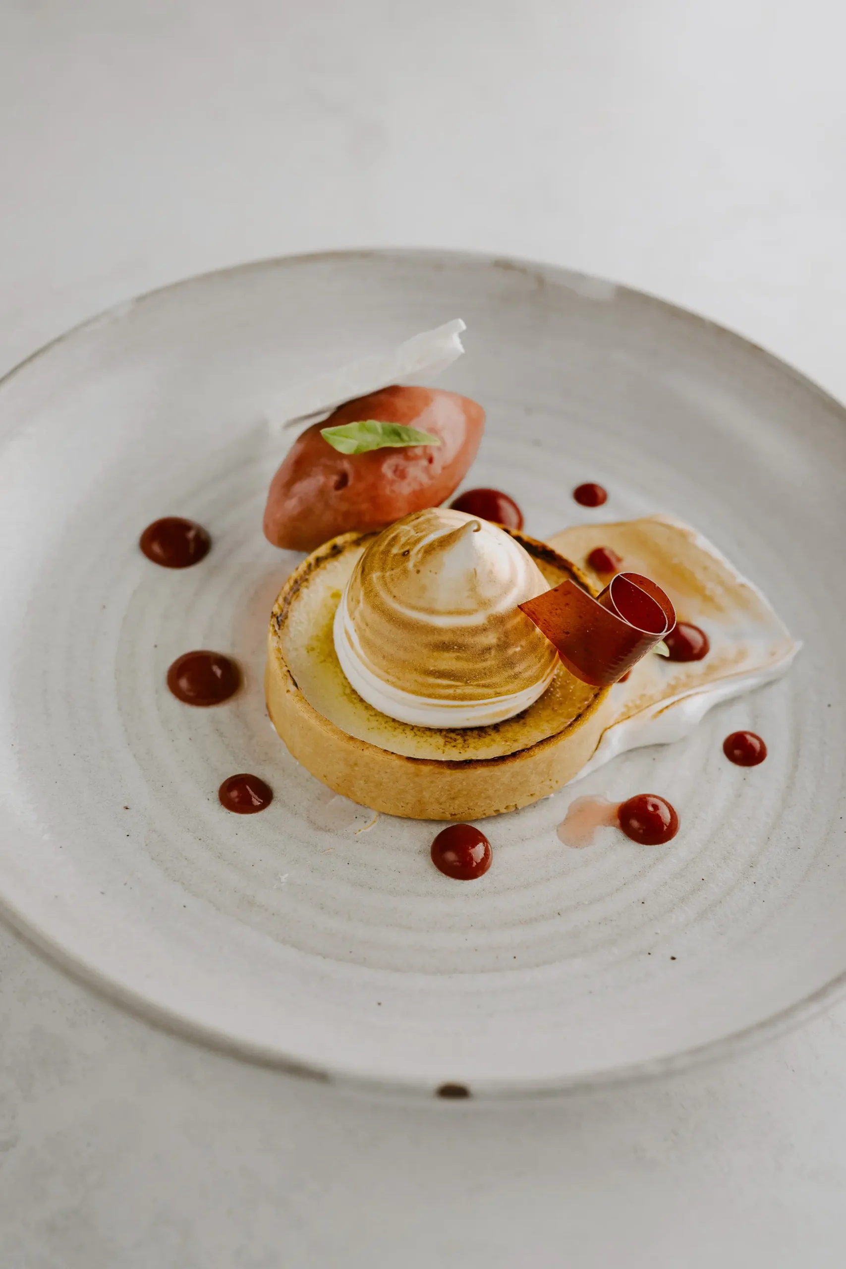 Lemon and Strawberry tart from our Spring/Summer menu at Rivervale Barn