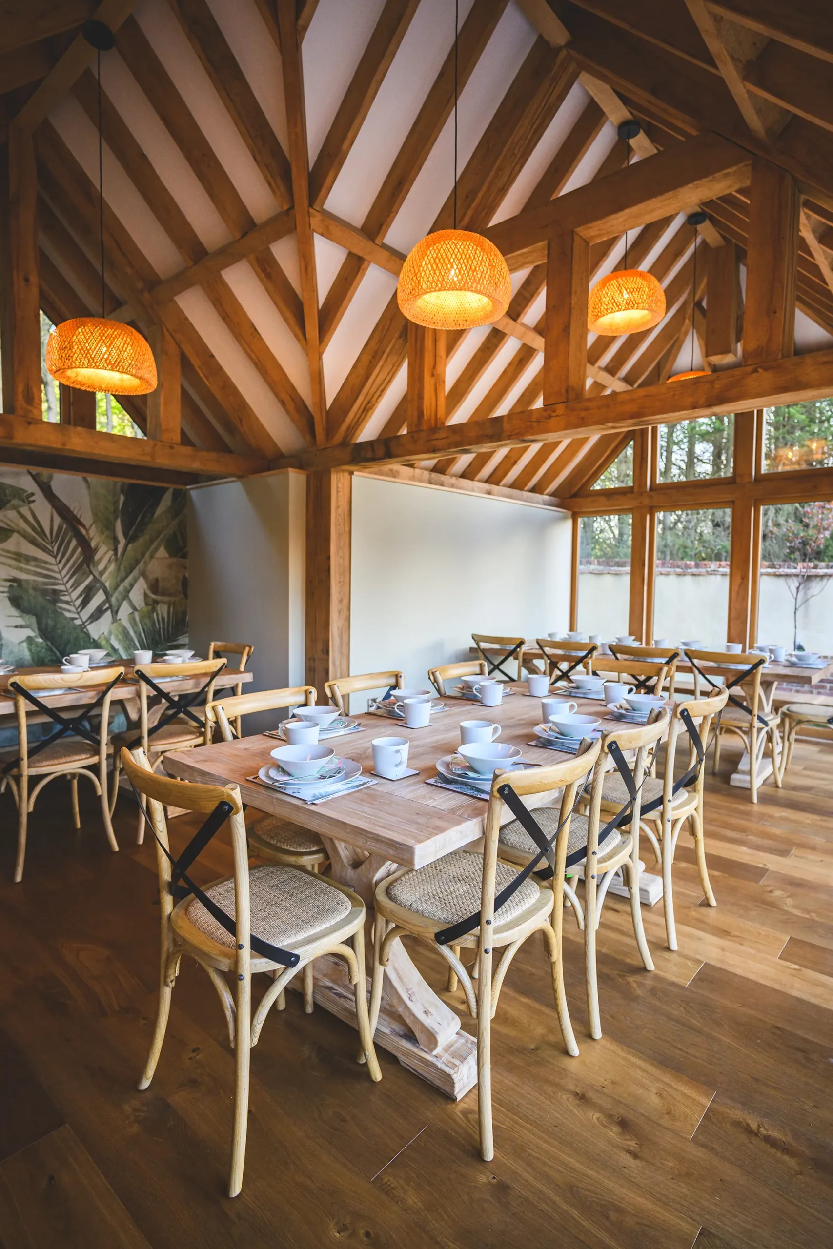 Breakfast seating area in the Rivervale Lodge accommodation