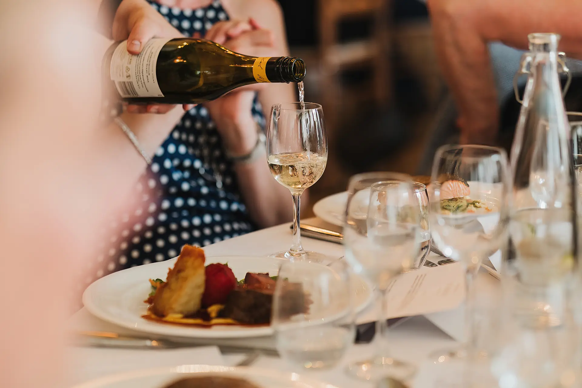 Specially selected wine paired with our dishes from the seasonal chef's table events at Rivervale Barn