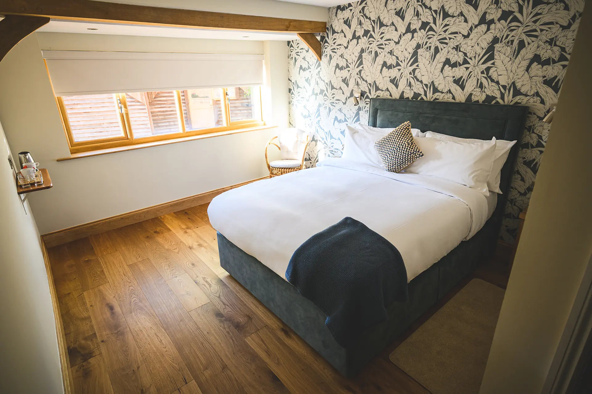 Double room at Rivervale Barn's accommodation block, Rivervale Lodge