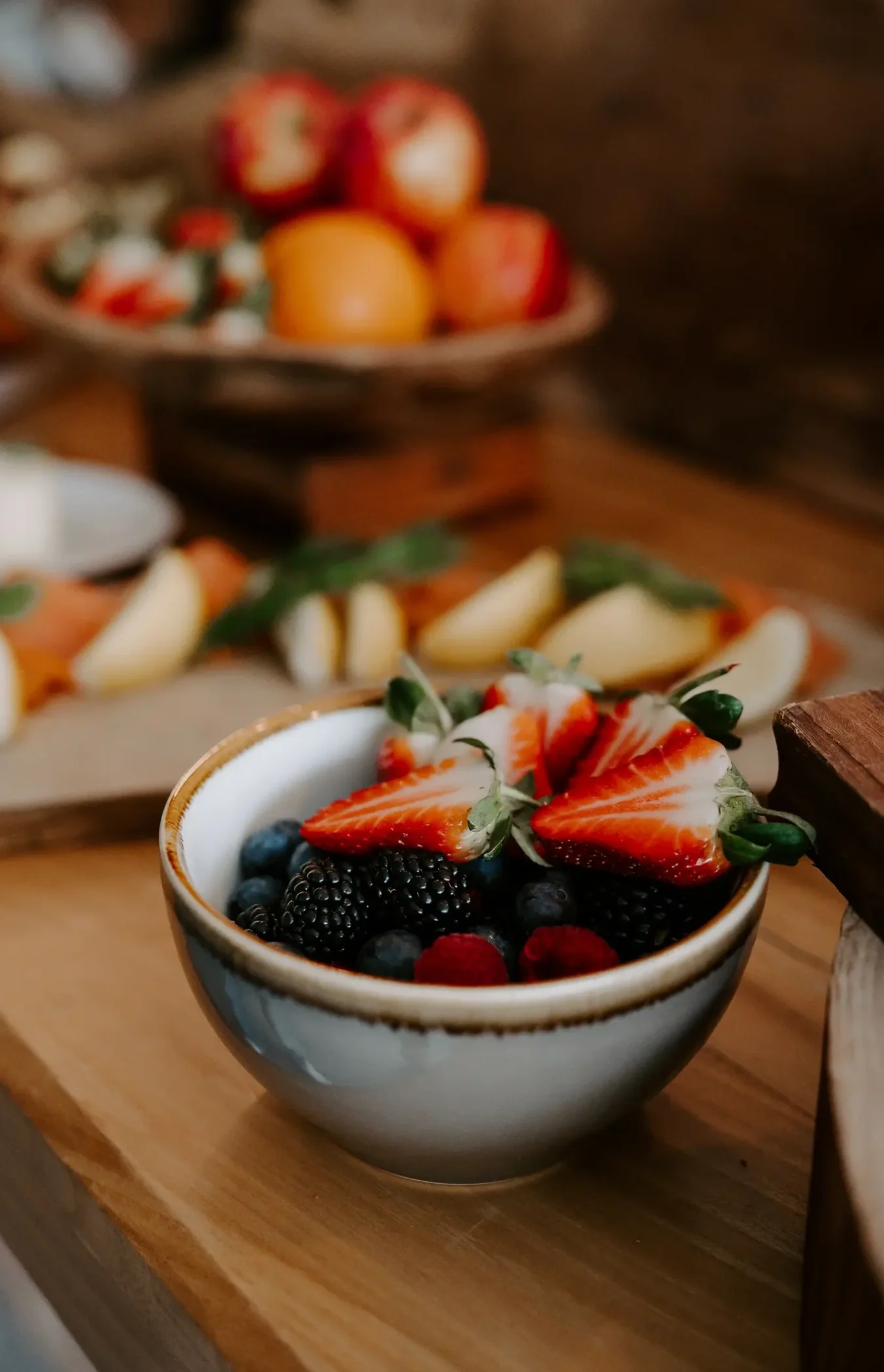 Rivervale Barn's continental breakfast