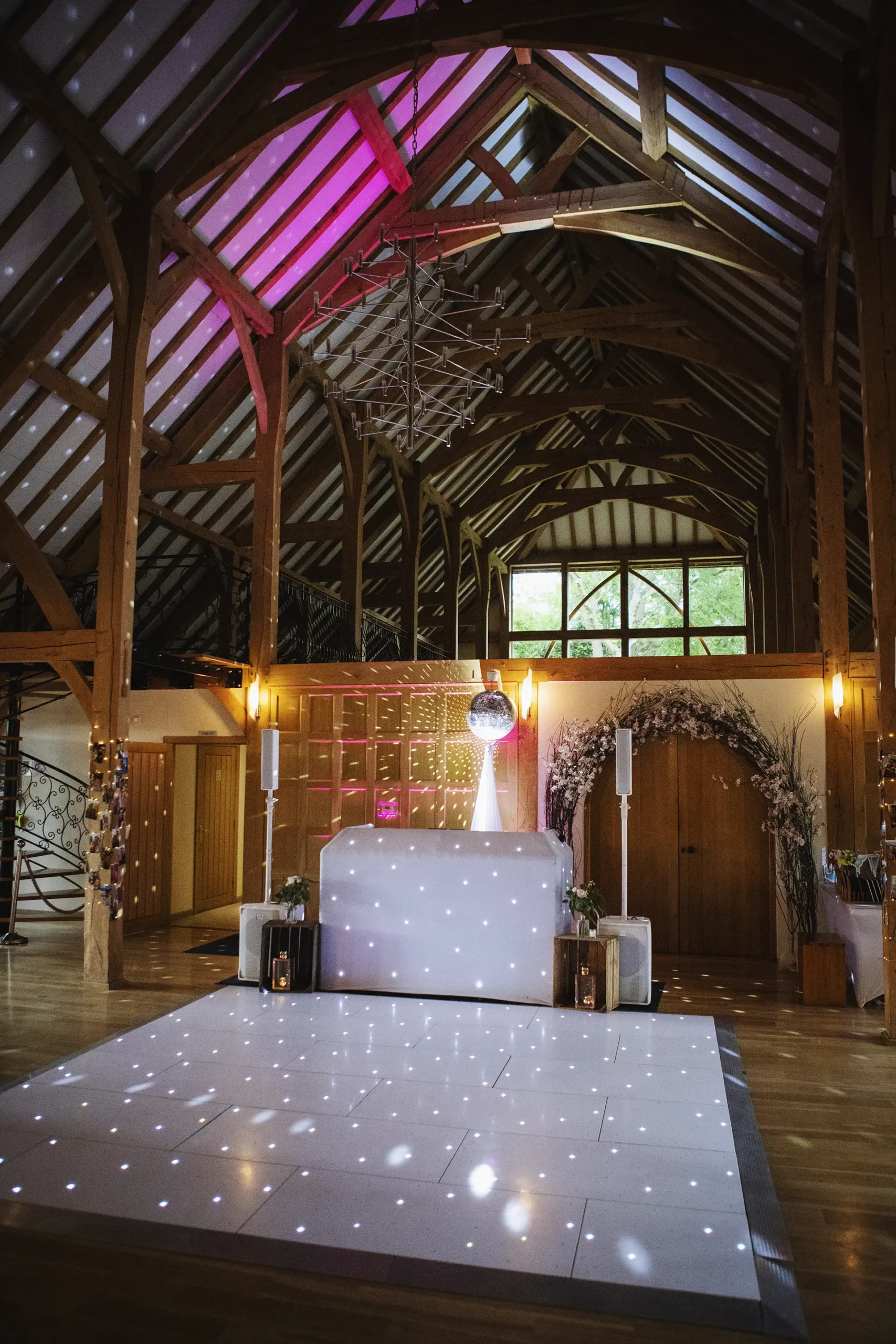 The dancefloor at Rivervale Barn