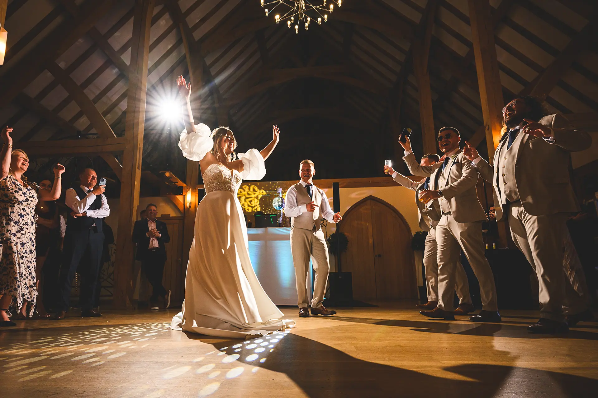 Rivervale Barn dance floor wedding reception
