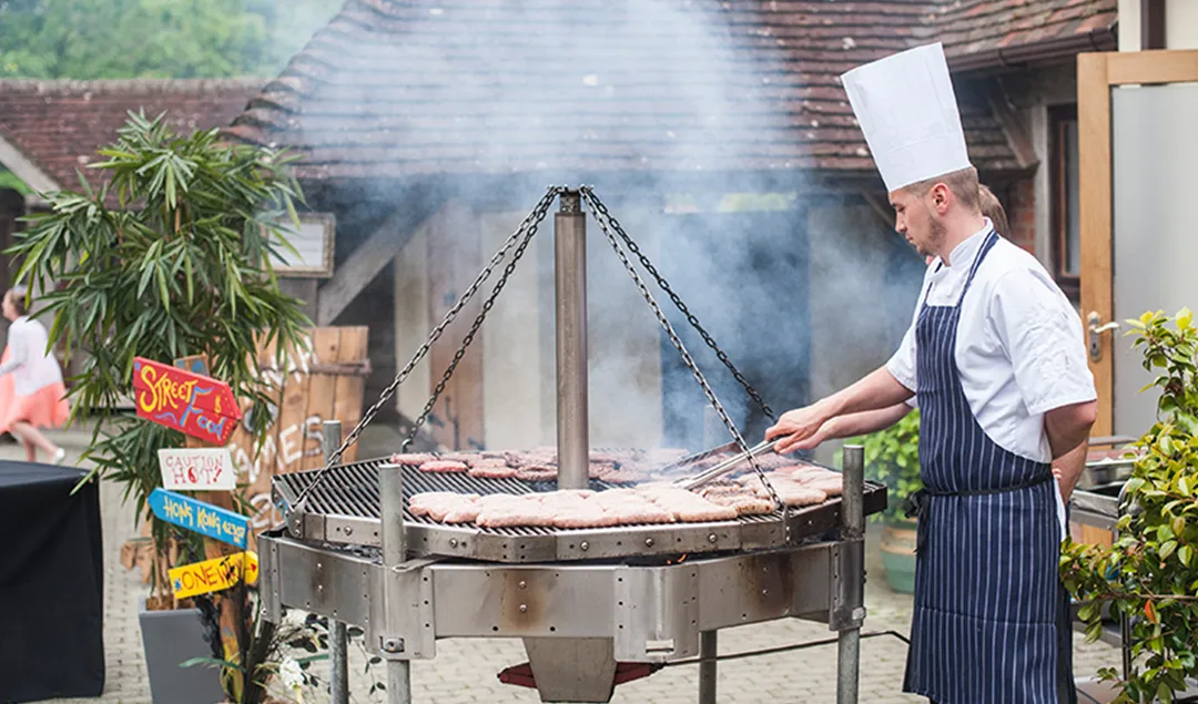 A barn wedding venue is the perfect place to host an outdoor dining experience