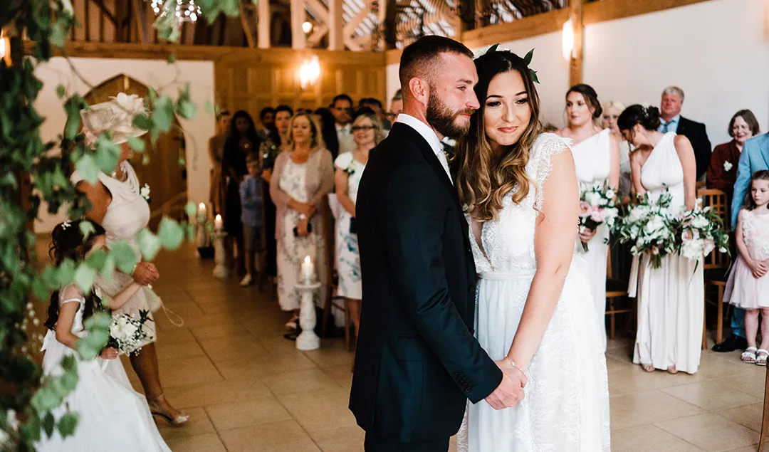 A romantic reading is sure to make your wedding ceremony at Rivervale Barn that extra bit special